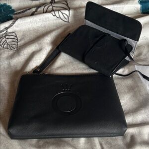 Chic Black Wristlet and jewelry pouch 
Pandora new in box